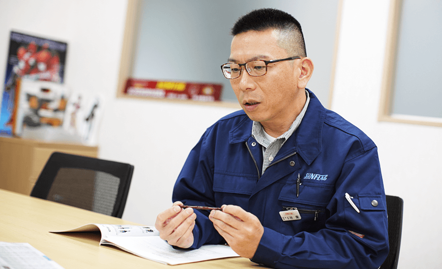 株式会社新亀製作所 開発部 部長の池東 伸晃さん