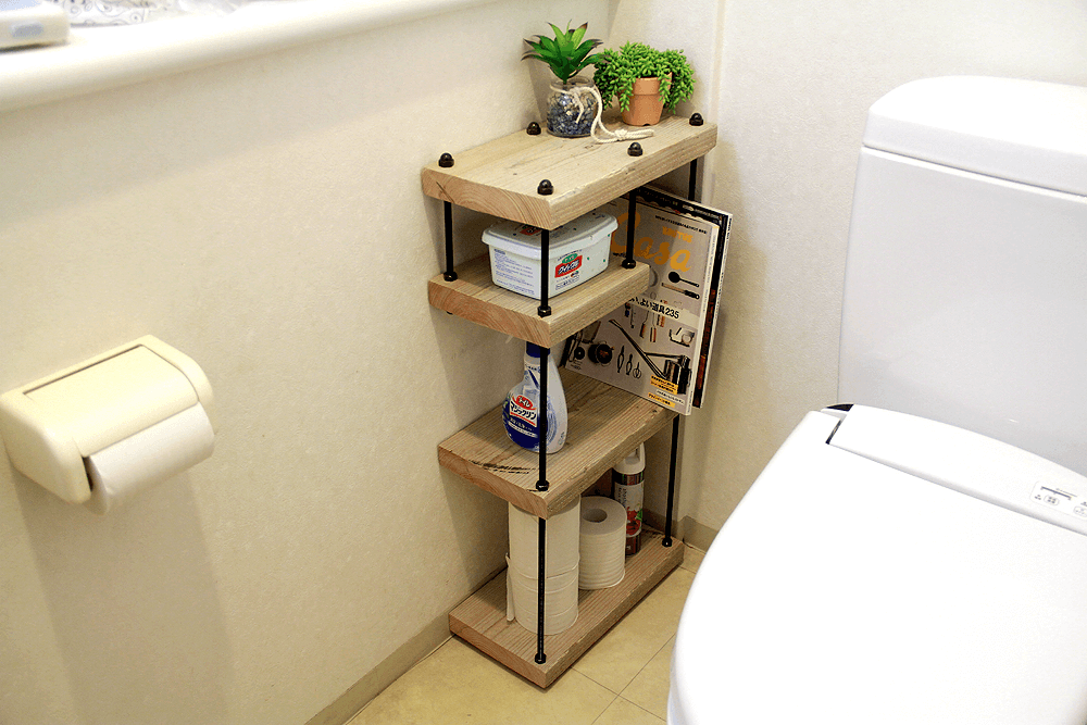 アイアンのトイレットペーパーストッカー 作り方