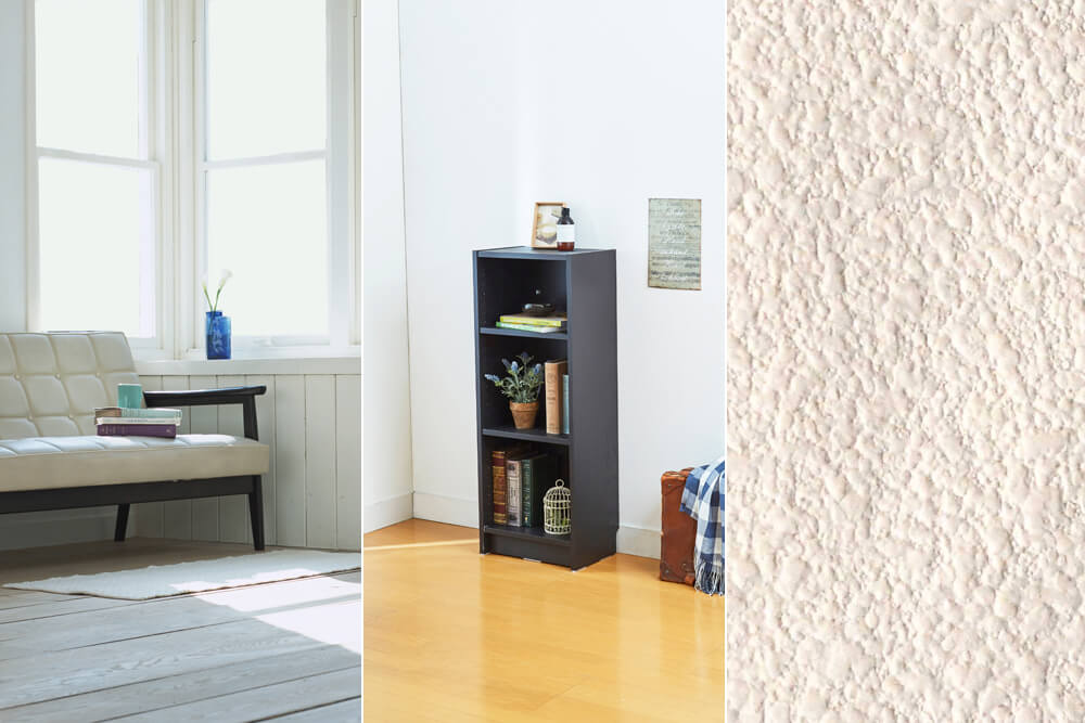 貼ってはがせる壁紙シート　ハガセルーノ　賃貸DIY　アサヒペン