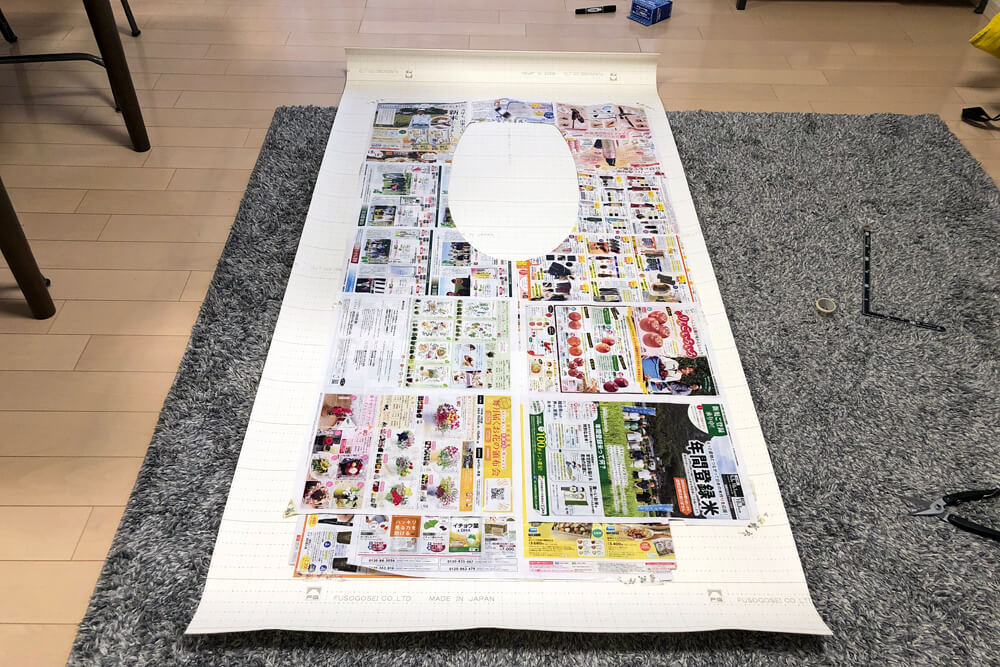 トイレ　クッションフロア　貼り換え　DIY