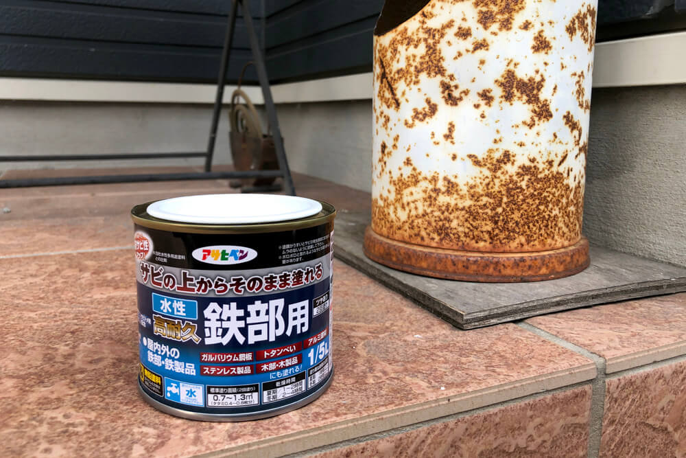 カラーサビ鉄用 アサヒペン １．６Ｌ こげ茶 塗料 塗装 ペンキ - 塗装用品