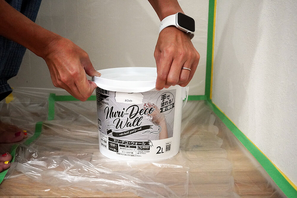 （まとめ買い）アサヒペン 手で塗れる塗り壁材 Nuri-Deco-Wall 2L ホワイト ×3 - 7